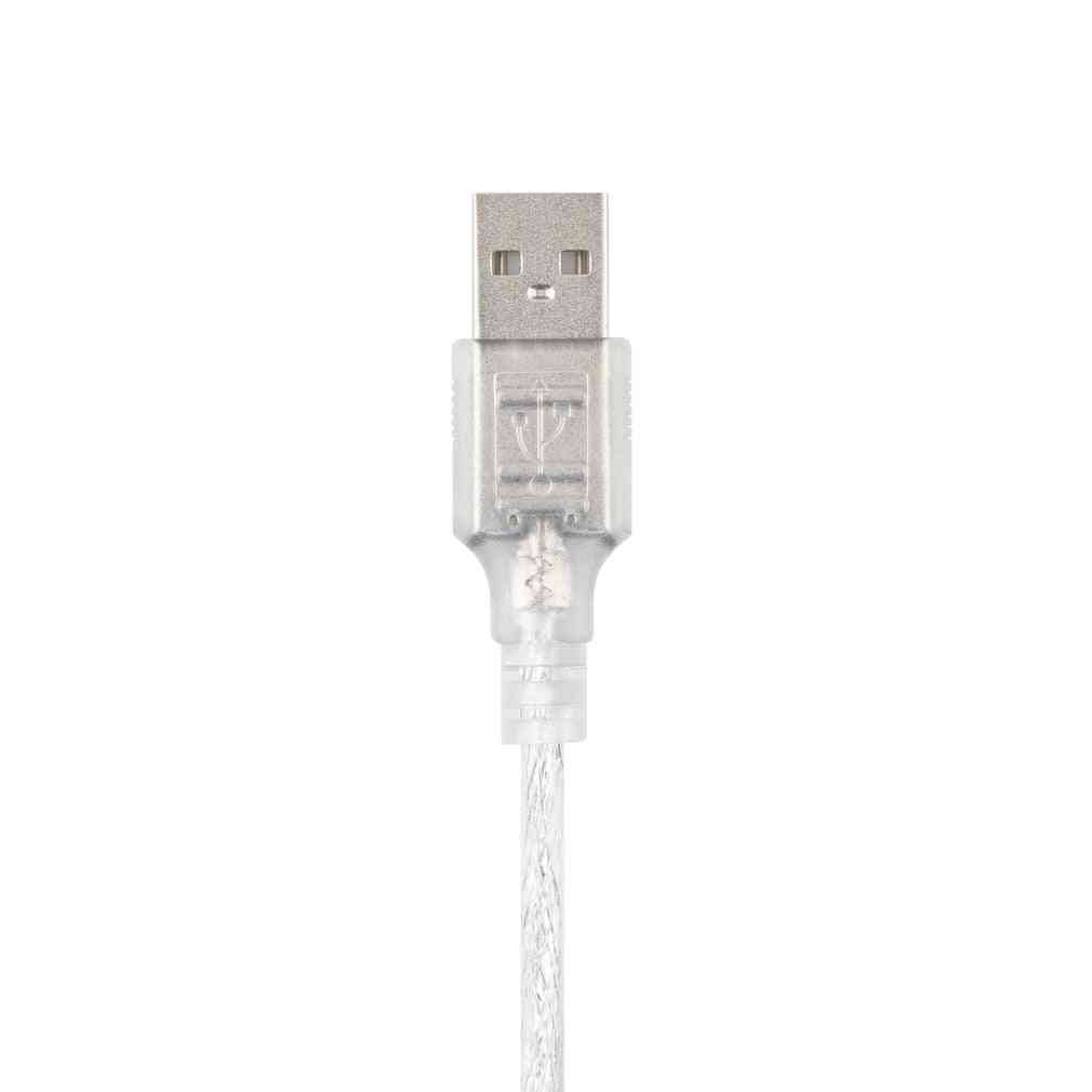 1,2 m USB 2.0 mâle vers Firewire IEEE 1394 4 broches, câble adaptateur ilink mâle -