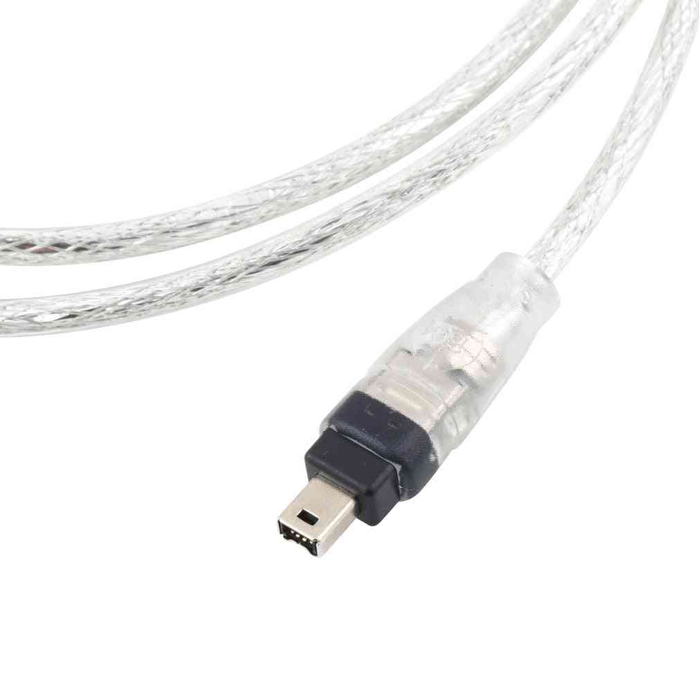 1,2 m USB 2.0 mannelijk naar FireWire IEEE 1394 4-pins, mannelijke ilink-adapterkabel -