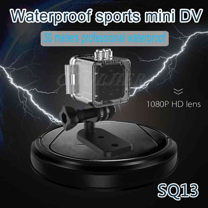 Mini kamera sq11 / sq12 nočné videnie Full HD 1080p - športová videokamera, vodotesné puzdro