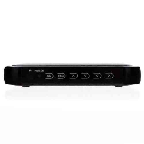 1080p Full HD Media Player Center, RM / RMVB / AVI / MPEG Multi Media Video Player med HDMI YPBPR VGA AV USB SD / MMC-port ekstern (svart) -
