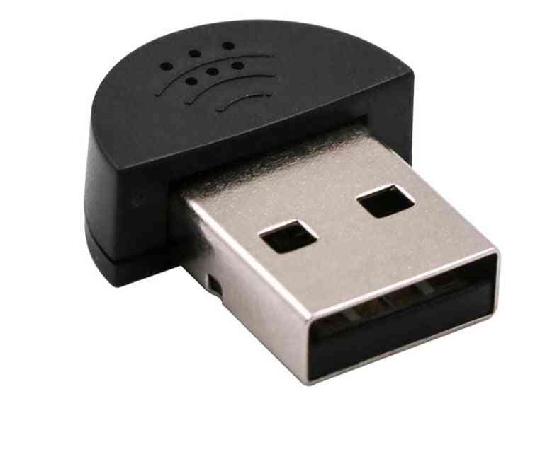 Super Mini Usb 2.0 Microphone-audio Adapter For Laptop/notebook/pc/msn/skype