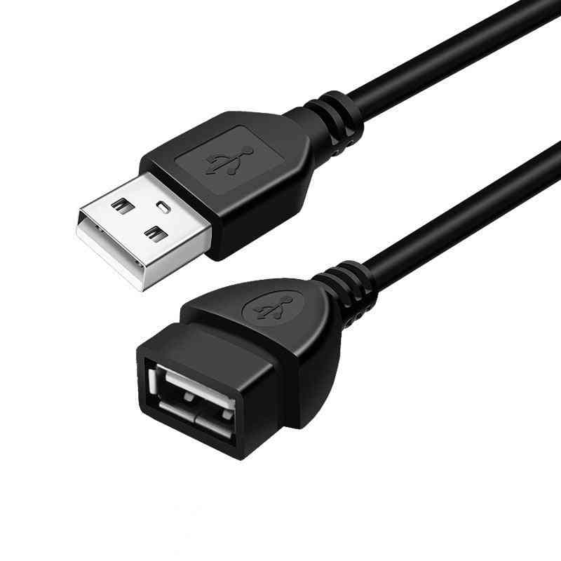 1,5 m / 1 m / 0,7 m / 0,6 m USB 2.0 hane till honförlängning, kabel, kontakt - svart / 0,6 m