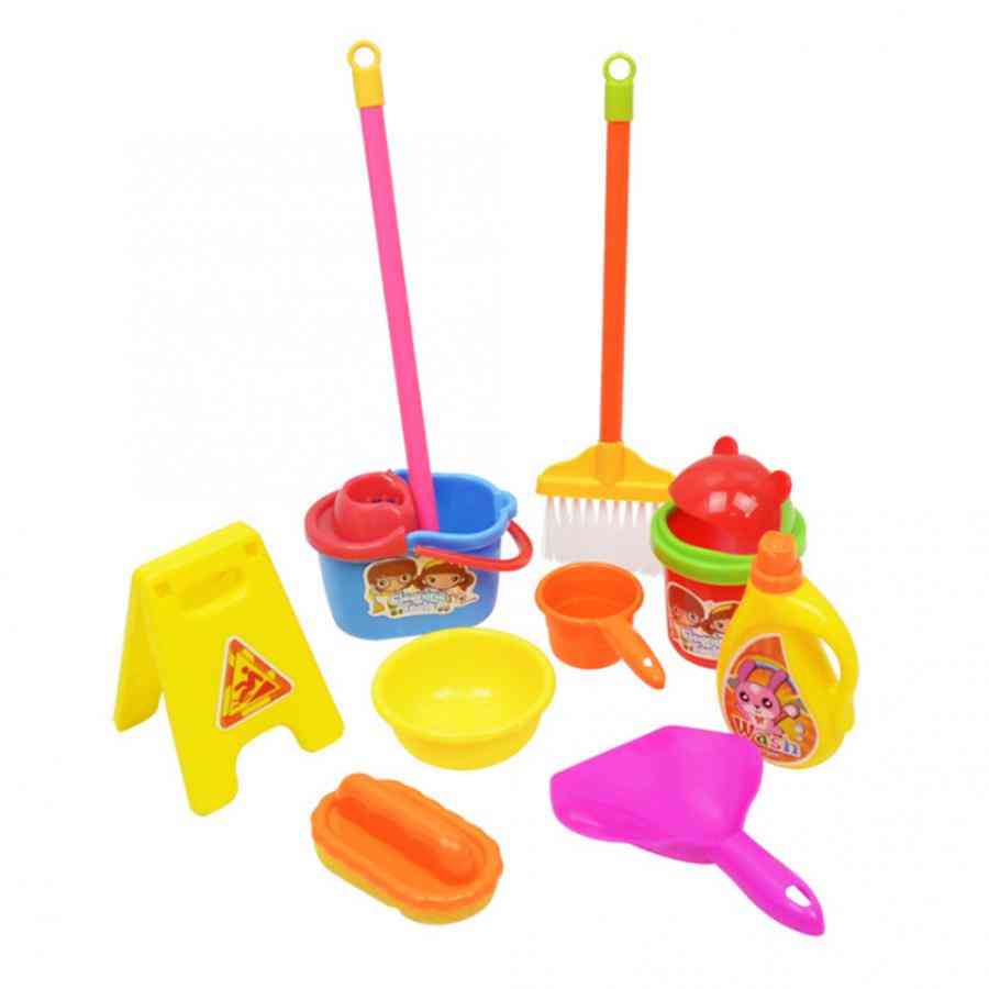 Simulation Cleaning Set- Mop, Broom And Many More-children Play House