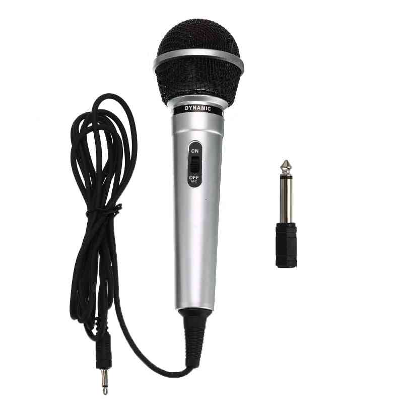 Universal 3.5mm Protable, Wired Microphone With 6.3mm Adapter