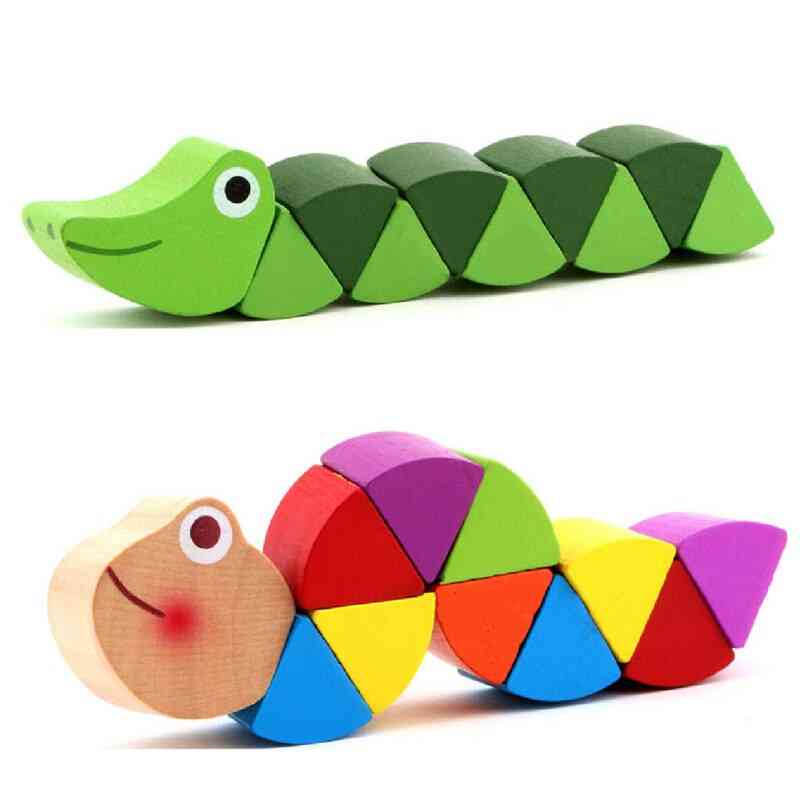 Varied Insects Wooden Blocks For- Animal Puzzles