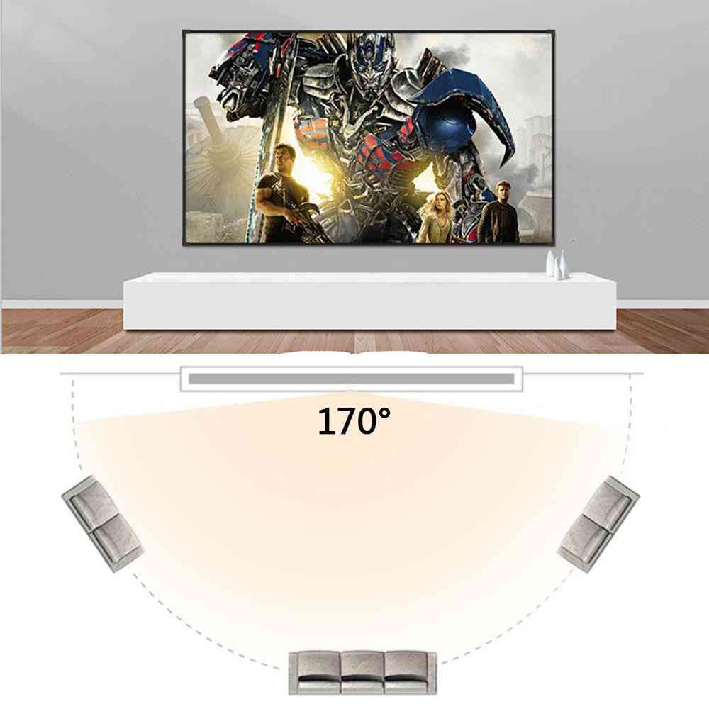 Zaslon prijenosni hd sklopivi projektor za kuću, kino, vanjski i unutarnji prostor - dvostrano projekcijsko platno poliester