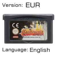 32-bitars videospelkassett för Nintendo GBA Castlevania-seriekonsol - Asia of Sorrow EUR