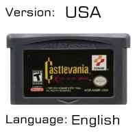 32-bittinen videopelikasetti Nintendolle - GBA Castlevania -sarjan konsoli