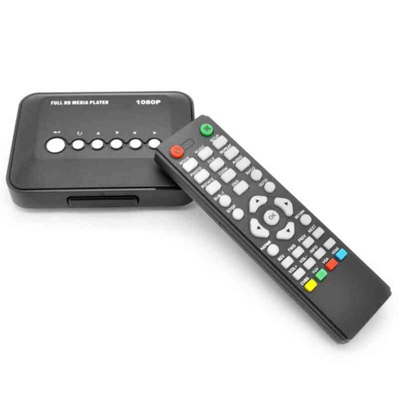 1080p Hd Multimedia Player, Multi Tv Usb Hdmi With Remote Controller