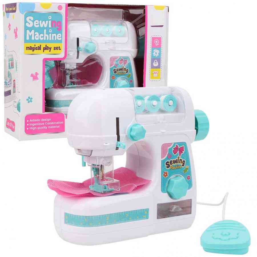 Mini macchina da cucire, educativo interessante per i bambini che fingono di fare le pulizie