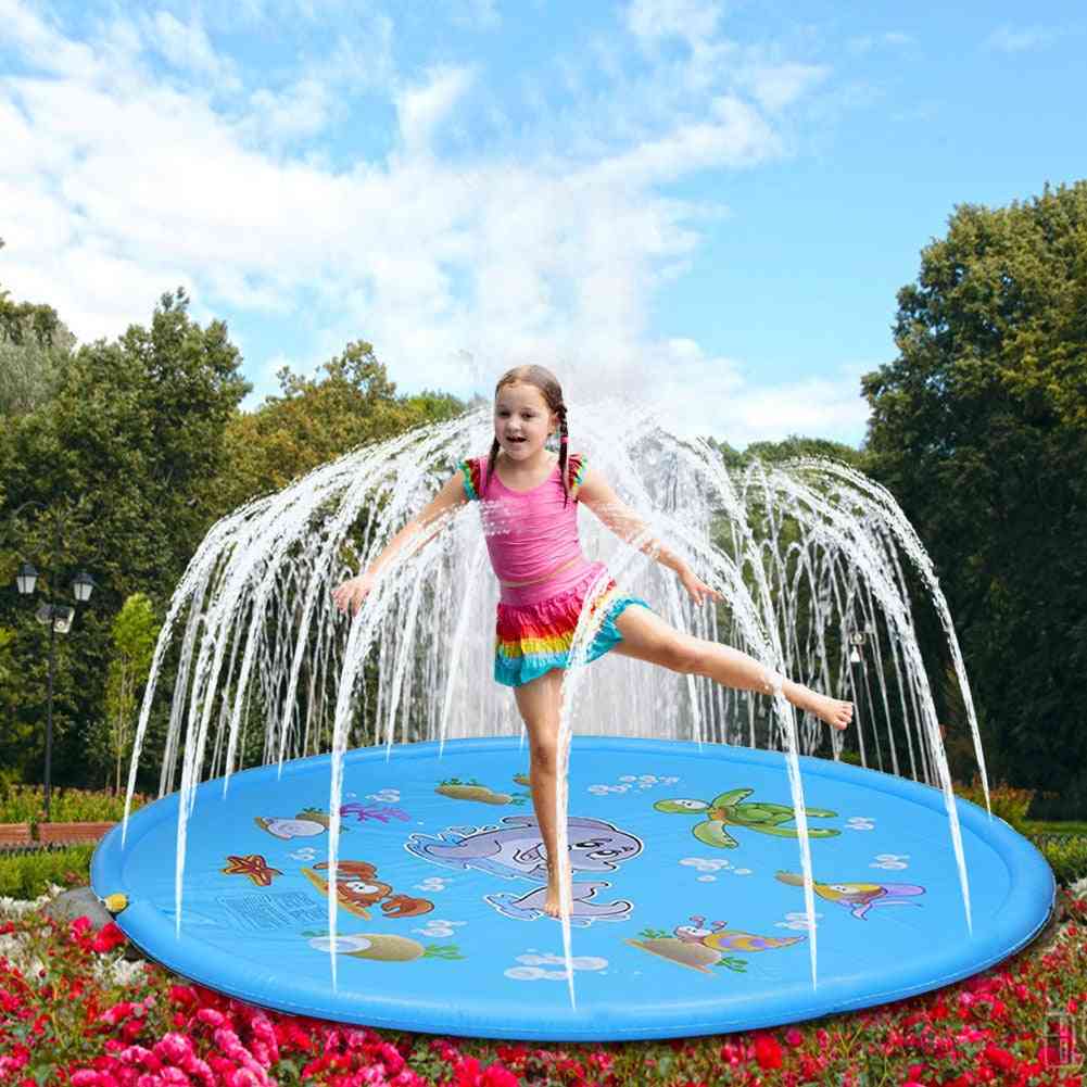 Beach Pad, Kids Water Spray Mat Lawn And Inflatable