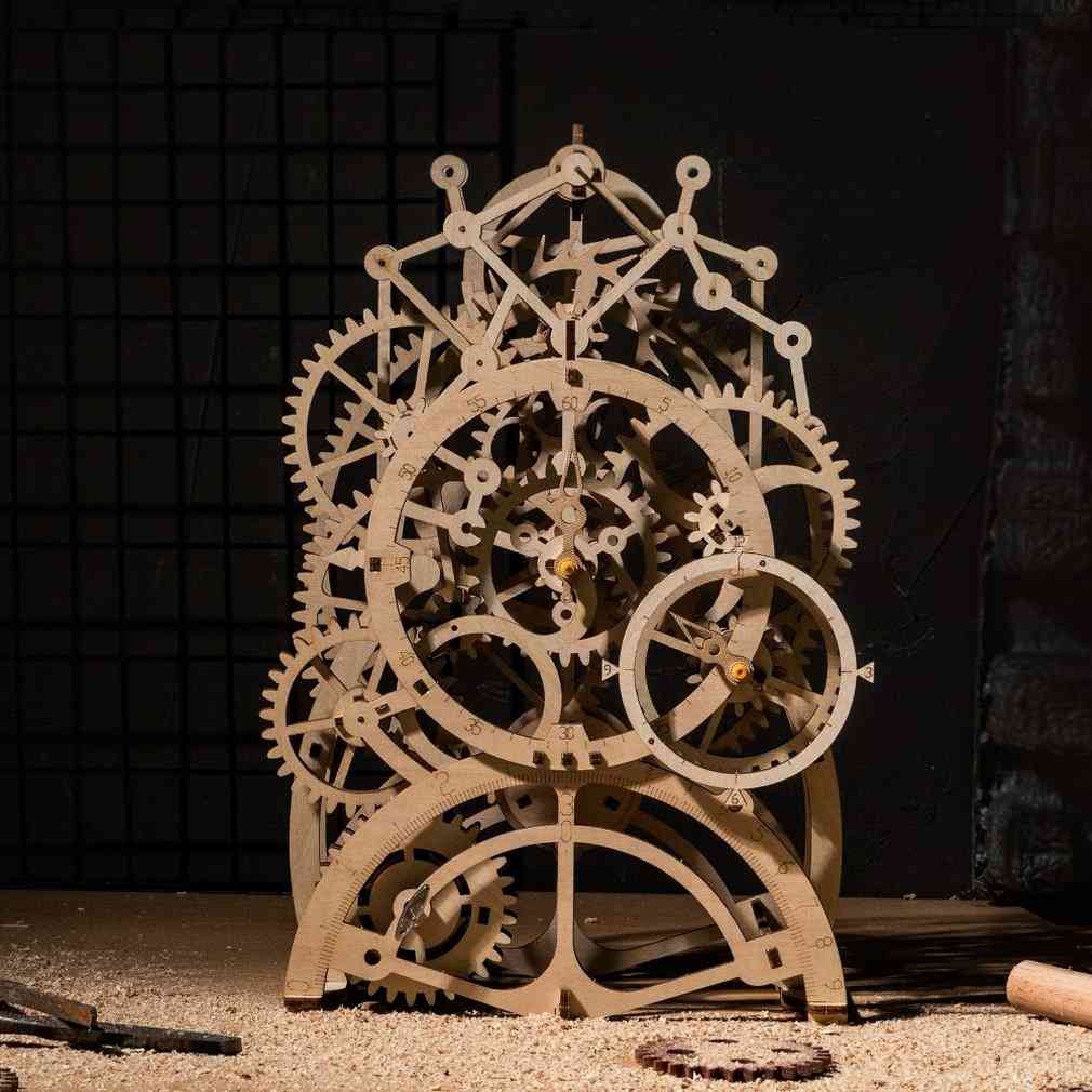 Lézervágás 3D mechanikus modell - fa kirakós játék szerelő játék