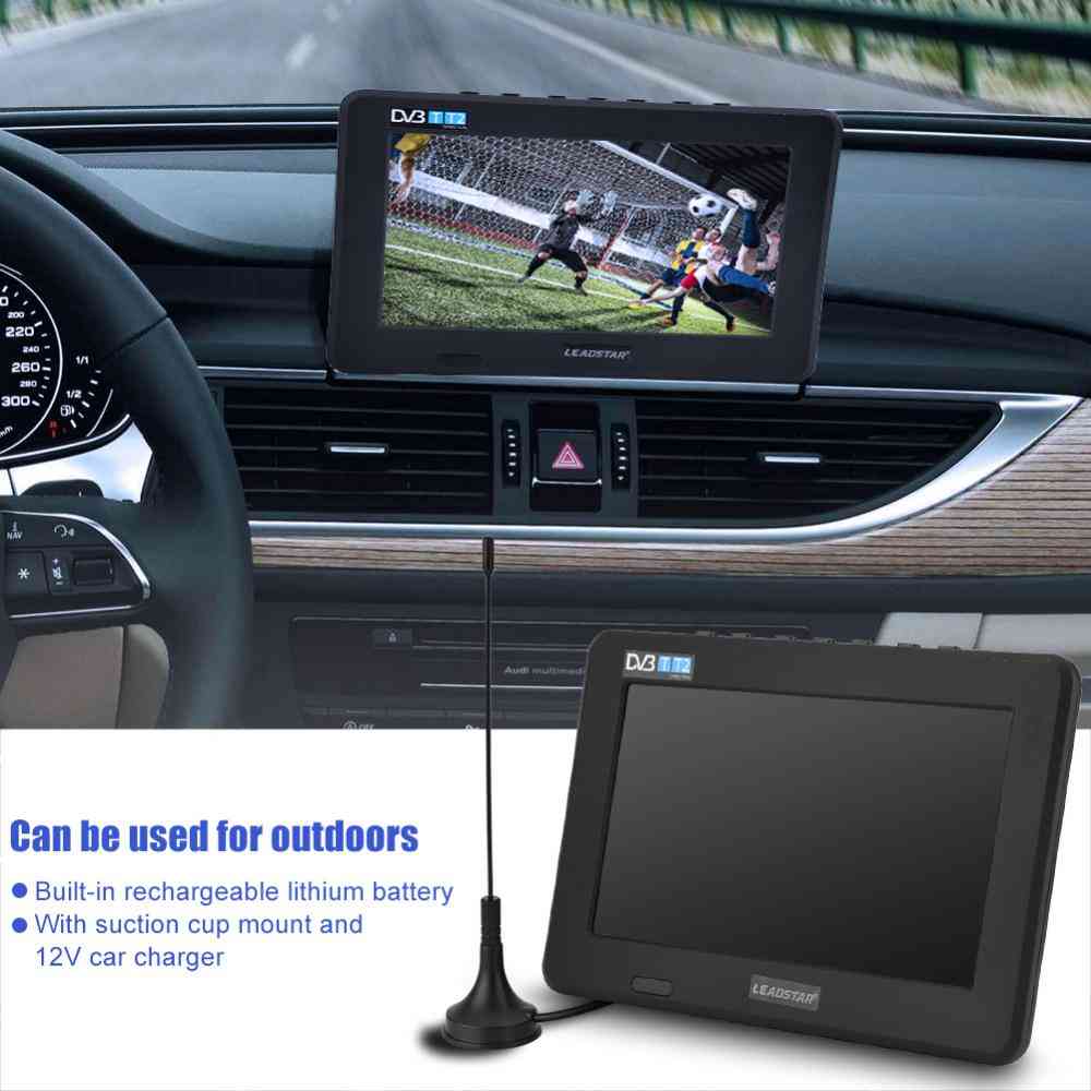 7 hüvelykes, HD hordozható digitális analóg tévé otthonhoz / autóhoz