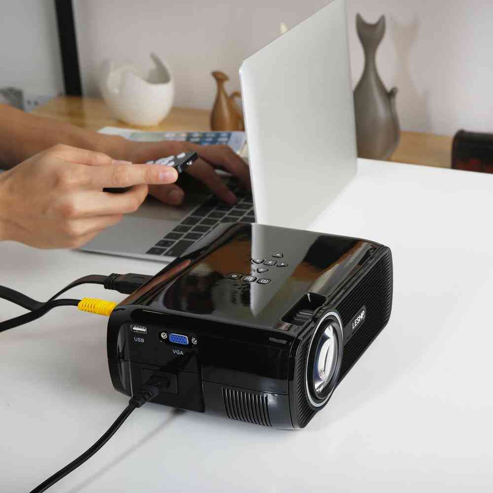 Proyector de video led multimedia 1080p hd para oficina, hogar, cine, bl-80 1000: 1 -
