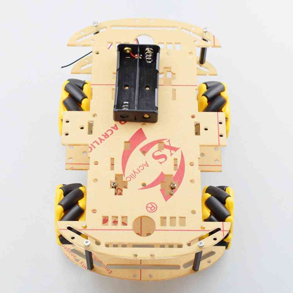 Moins cher 4wd mecanum roue directionnelle kit de châssis de voiture robot avec 4pcs tt moteur pour arduino - 1 set arduino kit
