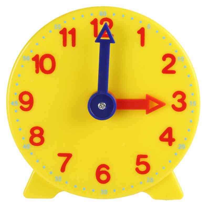 Apprendimento degli studenti, orologio con ingranaggi per insegnanti Orologio educativo da 4 pollici 12/24 ore - 16 pezzi