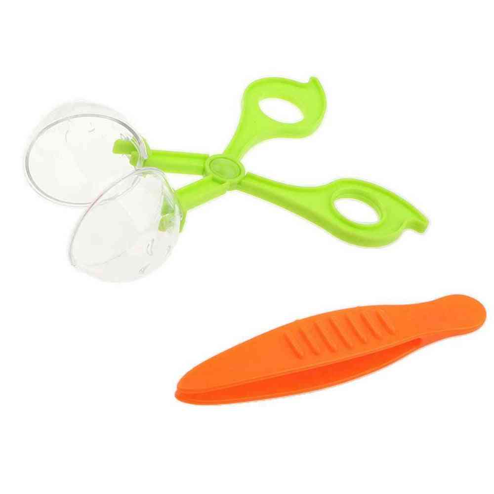Plastic Scissor Clamp Tweezers Nature Exploration Toy Kit - Kids Insect Tool