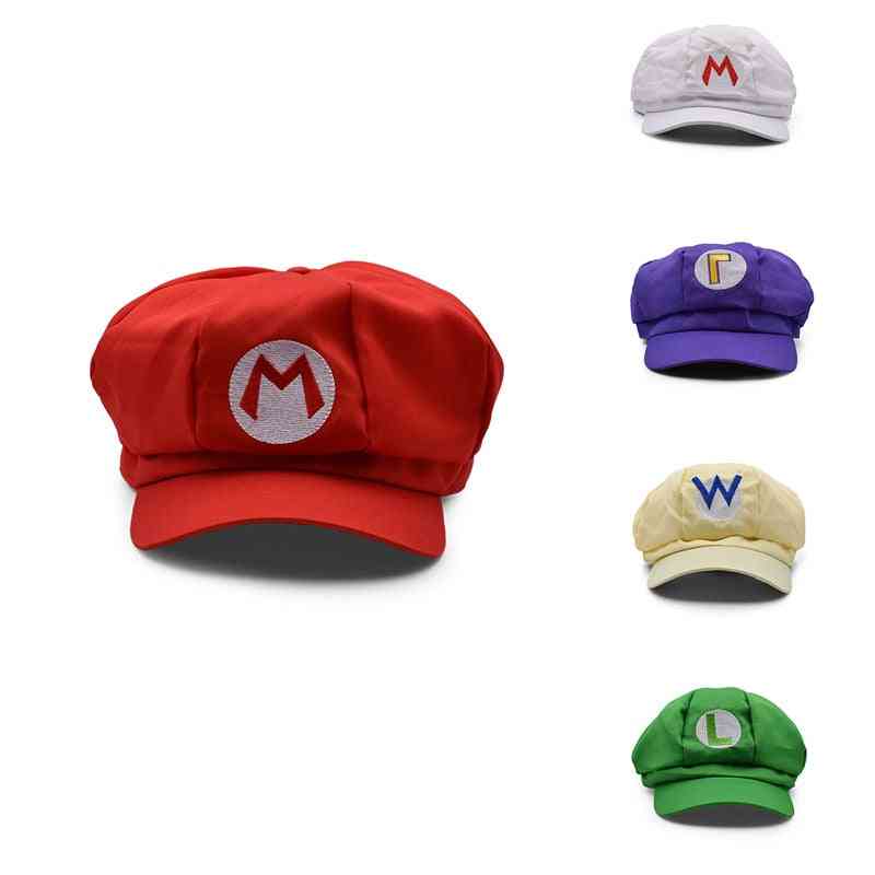Heißes Spielzeug Supermario, Super Mary Cosplay Mario, Cosplay-Kleidung Halloween-Kostüme Cartoon Hüte 5 Farben - grüner Hut