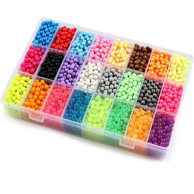 3d Crystal Diy Beads Puzzle And Water Spray Set Ball Games