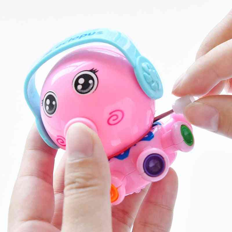 Animal de dessin animé mignon poulpe mignon coloré liquidation drôle de conception d'horlogerie jouets enfants