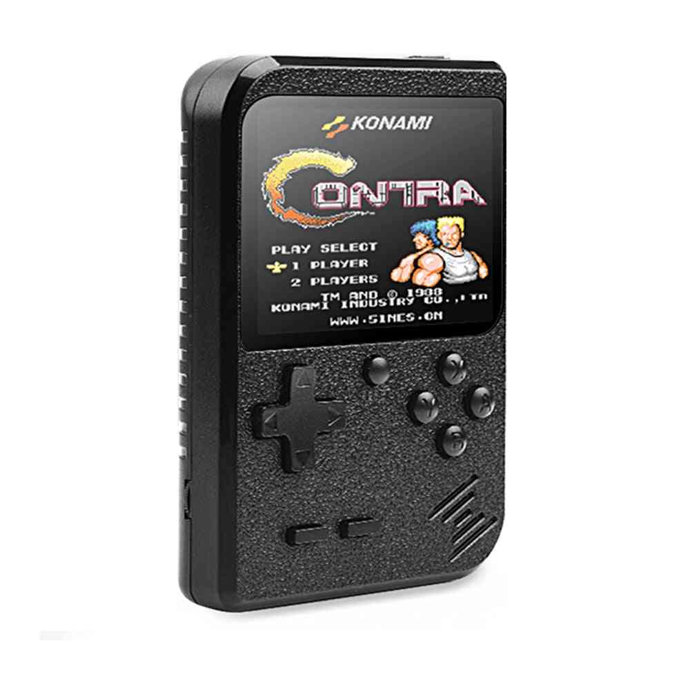 Consola de juegos retro portátil 400 en 1 - portátil, gameboy de 8 bits con pantalla lcd de 3.0 pulgadas - negro con gamepad
