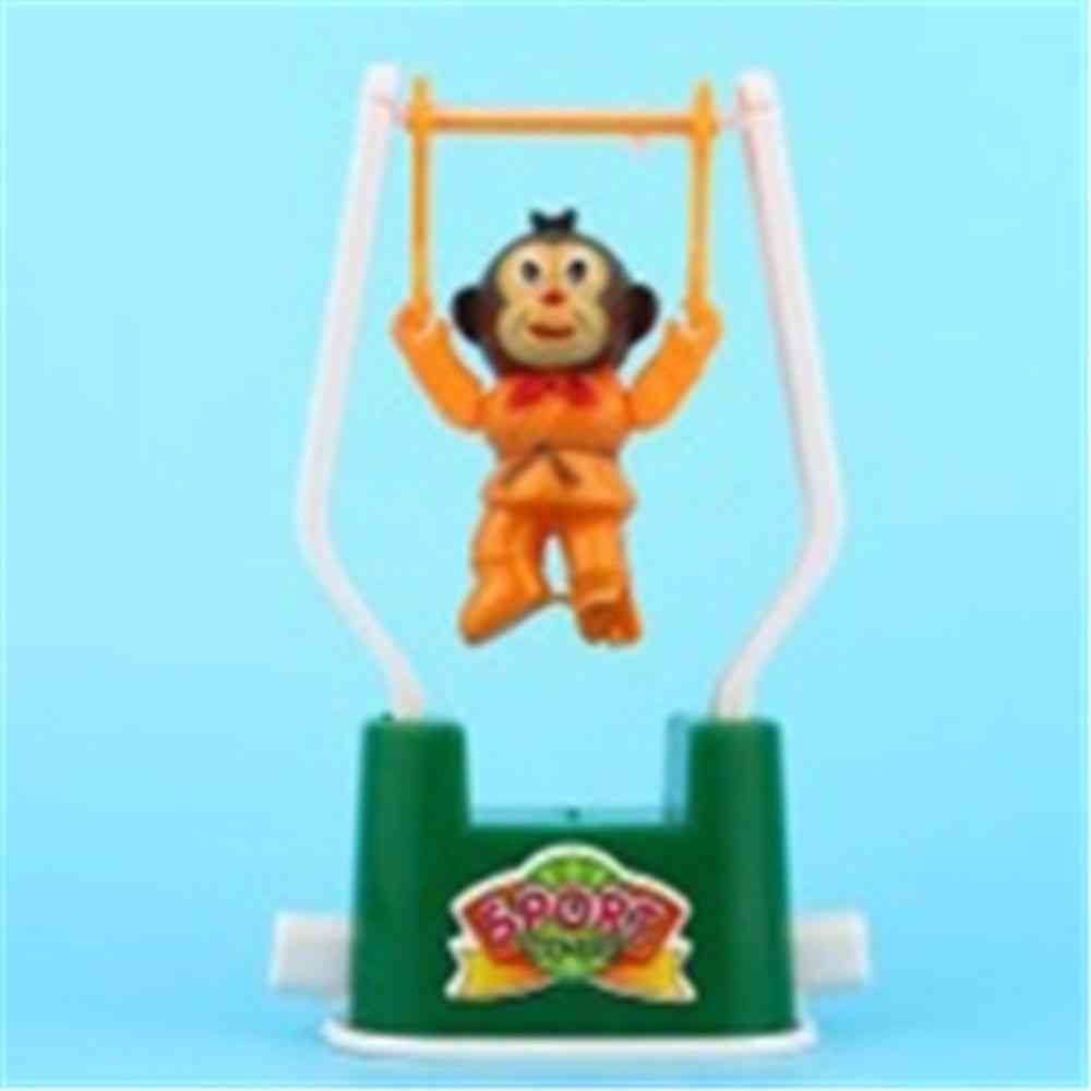 Divertente cartone animato nuovo giocattolo a carica, creativo speciale scimmia animale ginnastica artistica giocattolo bambini regali per bambini per neonato (casuale) -