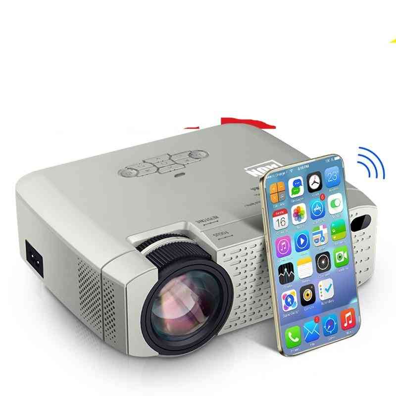 Proyector led mini d40-w con sincronización de pantalla de teléfono inteligente proyector portátil para el hogar, cine - versión básica