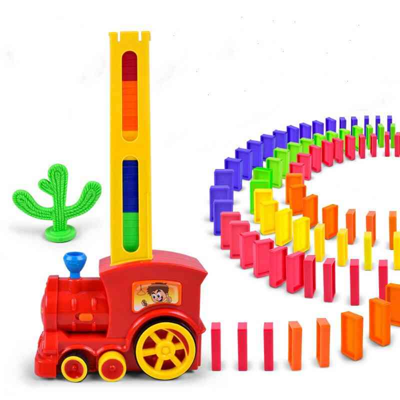 Pädagogische Bausteine Spielzeug Geschenk setzen die Domino-Spiel Spielzeug-Set automatische Platzierung - 1 Satz