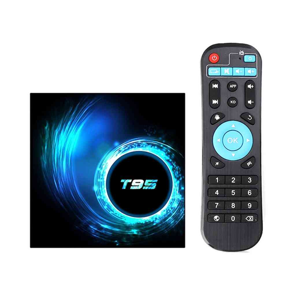 T95 tv box voor android 10.0, youtube, hd 6k, quad core android tv, smart tv box