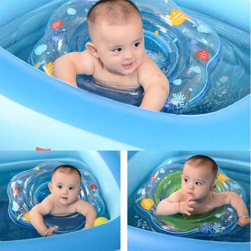 Anneaux de natation bouée de flotteur gonflable taille formateur piscine anneau gonflable - enfant en bas âge flotador double sécurité nage - vert