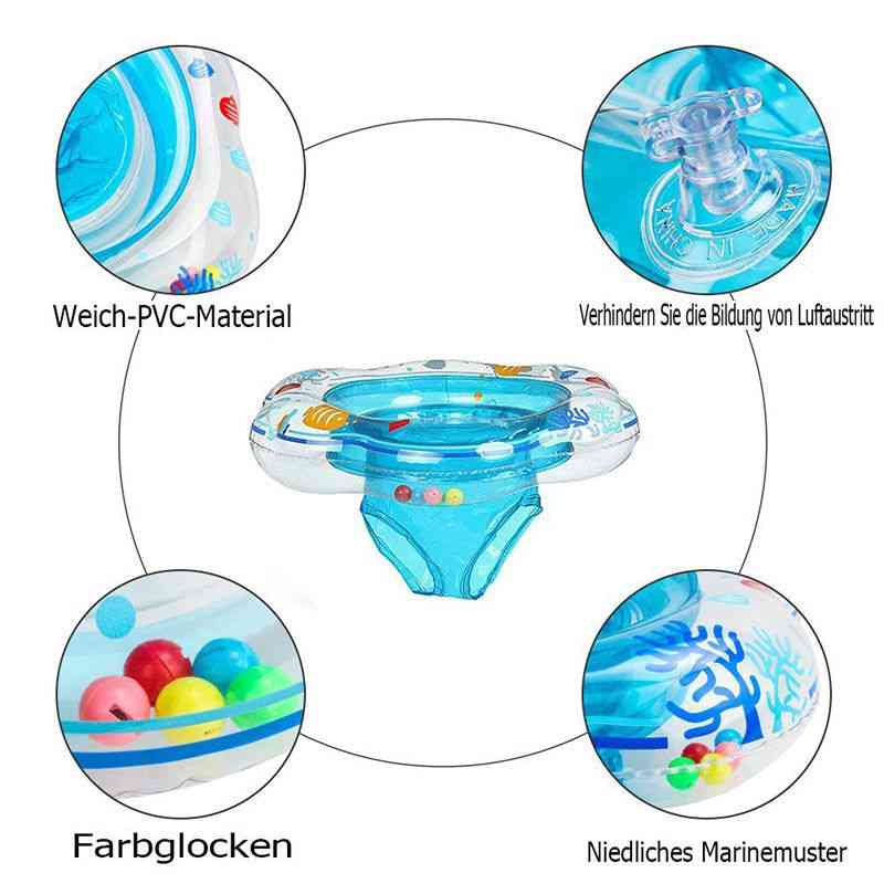 Swimming Rings Float Buoy Inflatable Waist Trainer Pool Inflatable Ring- Toddler Flotador Double Safety Swim