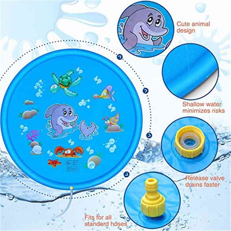Sprinkle And Splash Play Mat, 170cm Water Splash Pad Toy