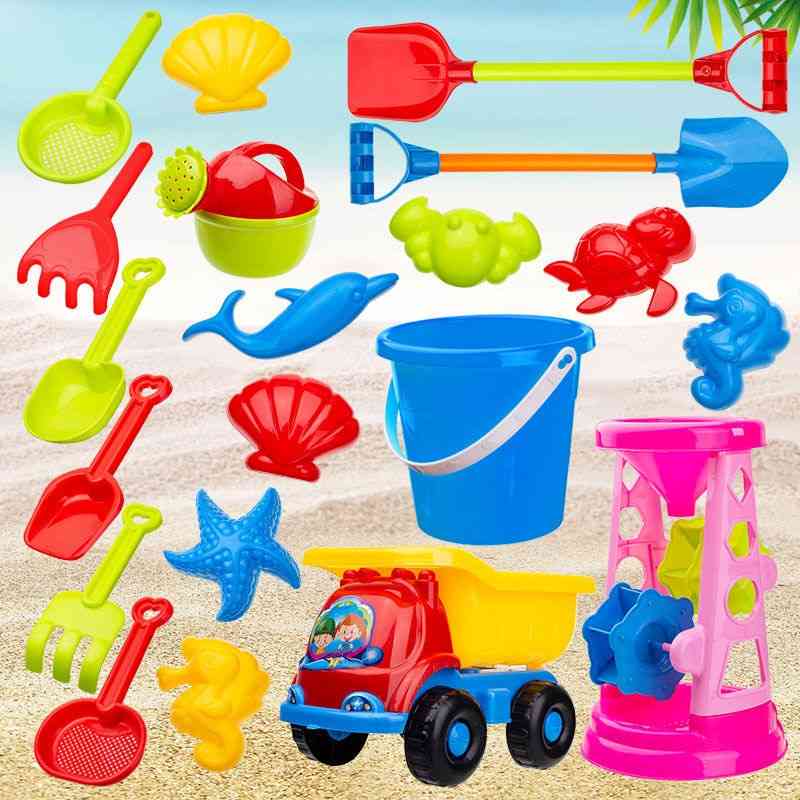 Sandbox set kit brinquedos de verão para praia areia água - 15pcs-10