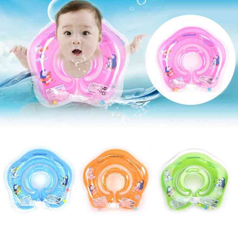 Summer Safe Inflatable Circle Newborn Neck Float- Infant Baby Swimming Ring Safety Child