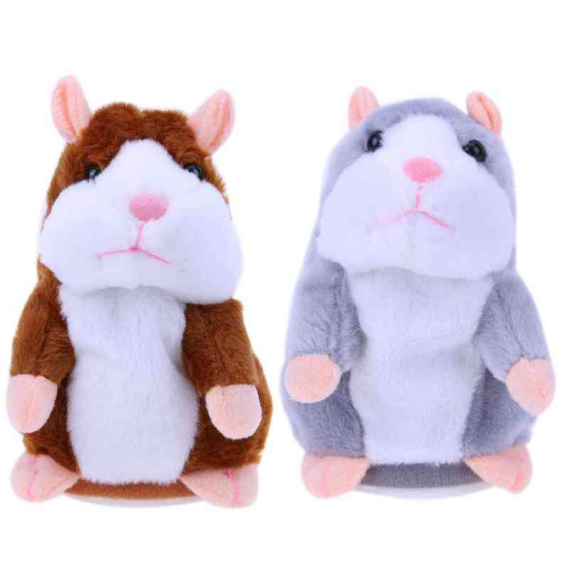 Tiny Talking Hamster Mouse, Plush Toy Stuffed Animals Learning Speak Sound Record Hamster