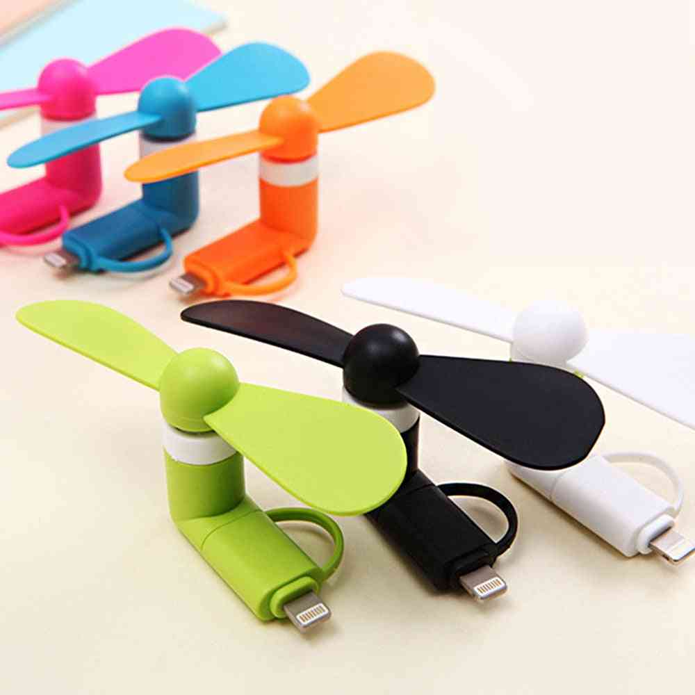 Portable, 5v Mini 2-in-1 Usb Fans Android & Iphone