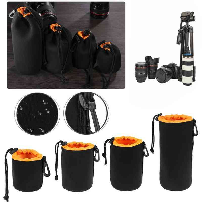Neoprene Waterproof, Soft Video Camera Lens Pouch Bag Case For Camera Lens Protector
