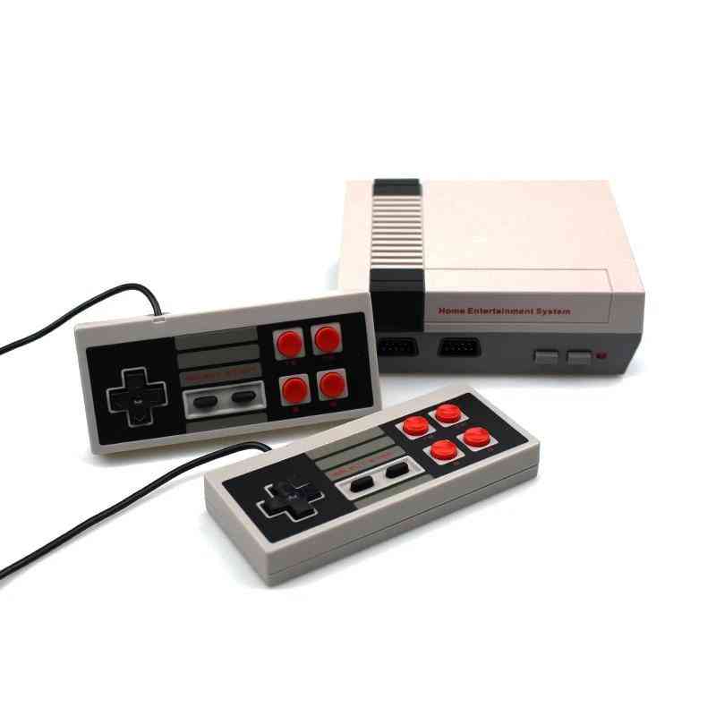 Console de videogame retro mini 620, jogadores duplos, suporte de 8 bits, controlador de jogos retro família tv - preto