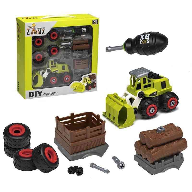 Nut Disassembly Loading Unloading Engineering Truck, Creative Education Toy