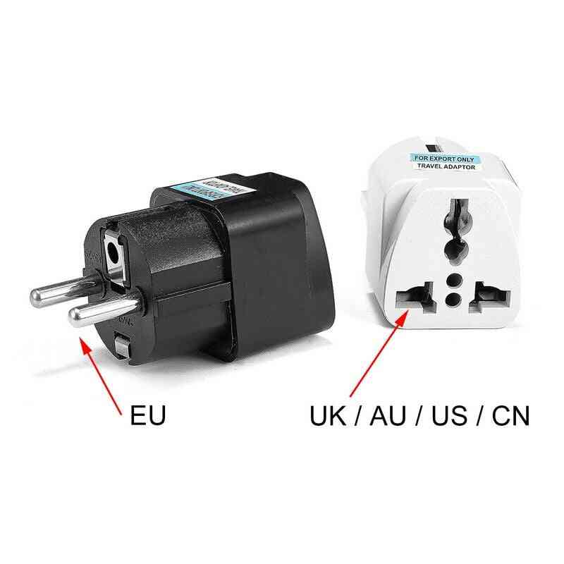 Universal Eu Plug Adapter International Au Uk Us To Eu Euro Kr Travel Adapter Electrical Plug C