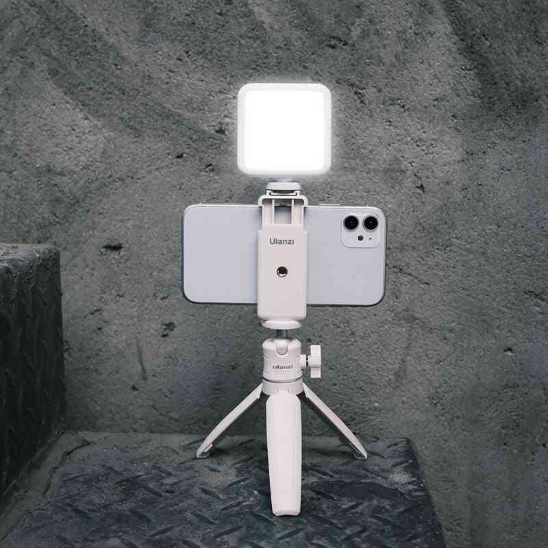 Vl49 6w mini lampe vidéo led 2000mah batterie intégrée 5500k éclairage photographique u lumineux 2700k-3500k lumière de remplissage vlog - 2 lumières w u-rig pro