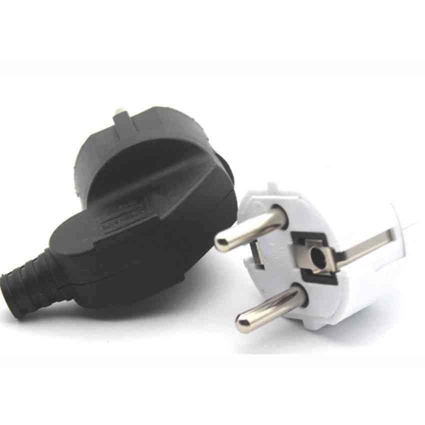 Flame Retardant, Eu Standard-2 Pins Plug For Power Adaptor
