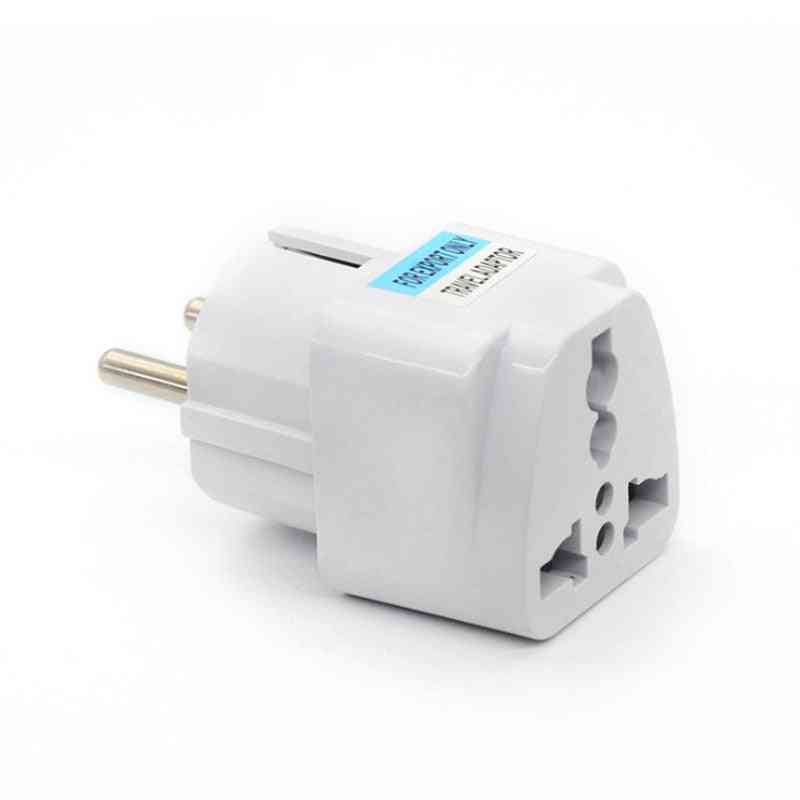 1pc Ac 250v 10a Eu Plug Eu Power Conversion Europe Power Plug Converter Socket  (1pc Eu Plug)