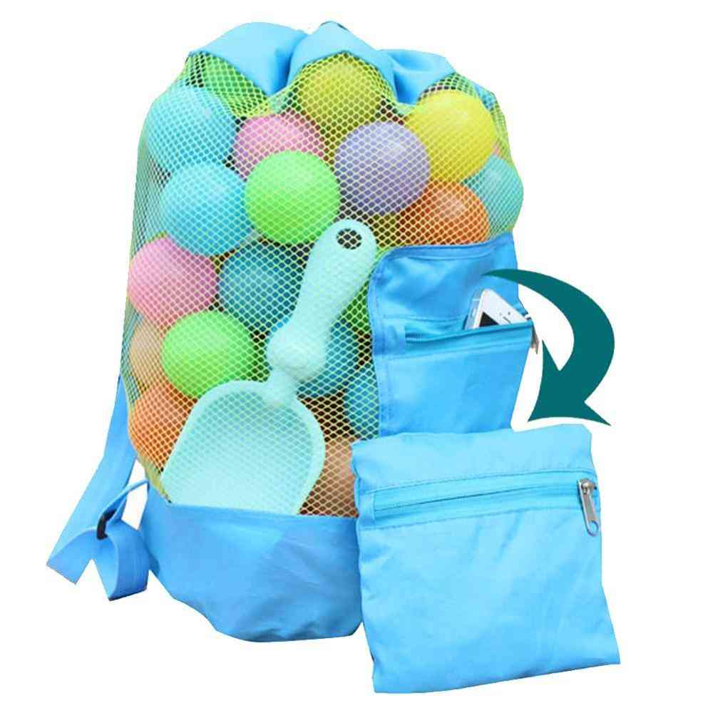 Children's Beach Backpack-mesh Tote Bag, Toy Organizer