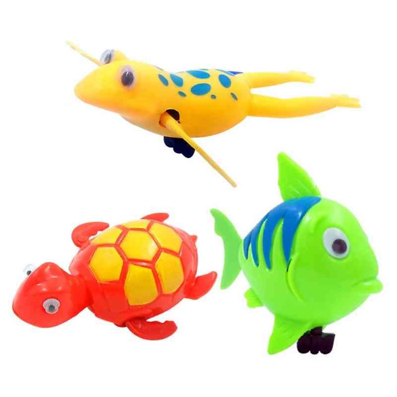 Animal Clockwork Bath Toy, Baby Shower Swimming Pool Plastic Water Toy