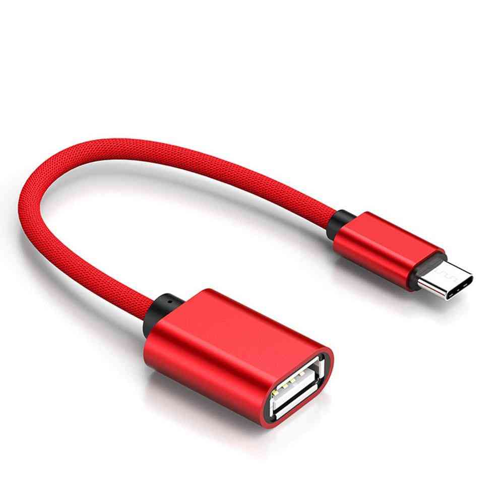 Type-c Male To  Female Adapter Cable For Charging