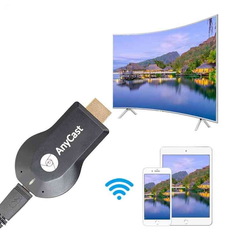 Anycast tv stick-1080p m4 tv dongle-wireless dlna-airplay mirror hdmi-tv stick adattatore ricevitore miracast hdmi per ios android - set completo