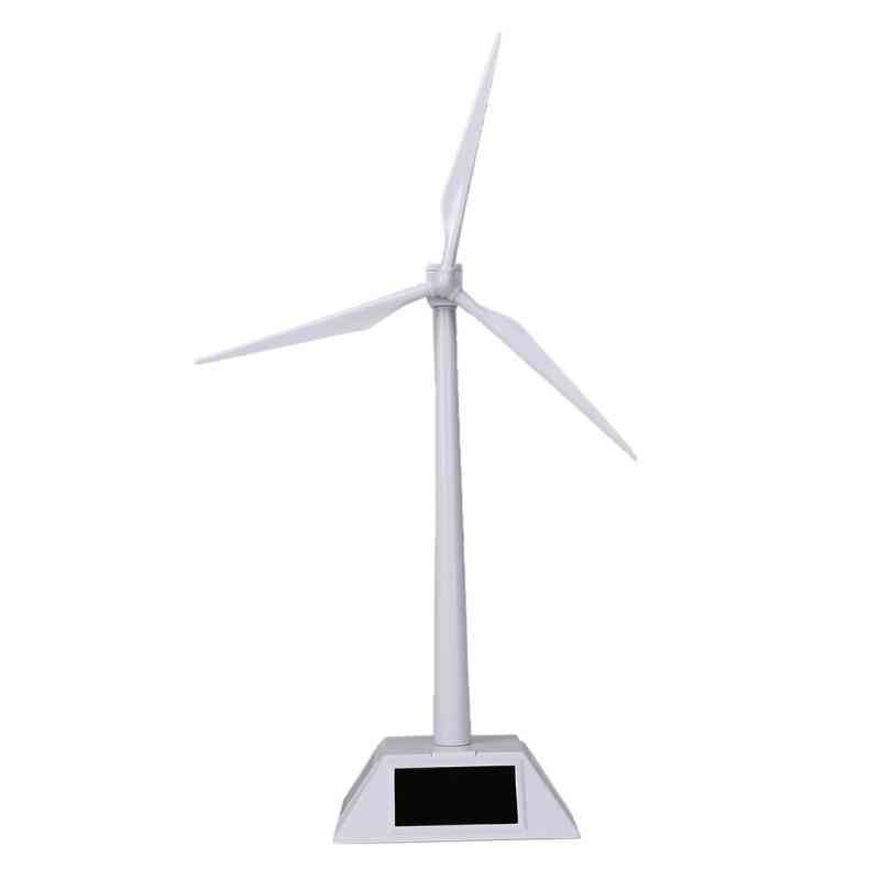 Skrivbordsmodell-soldrivna vindkraftverk för barnutbildning -