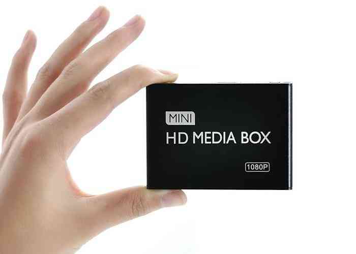 Full HD 1080p Media Player Center lecteur vidéo multimédia boîte multimédia avec hdmi vga av usb sd / mmc mkv h.264 hddk7 (noir) -