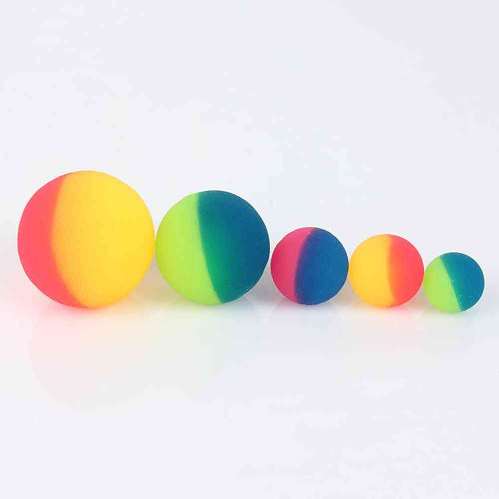 3 stks / set kleurrijke speelgoedbal gemengde stuiterbal, kind elastisch rubber kinderen kinderen buitenbad springkussen - 25 mm